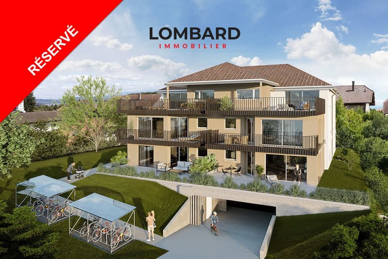 ***RÉSERVÉ*** Appartement neuf de 2.5 pièces au rez-de-chaussée (1)