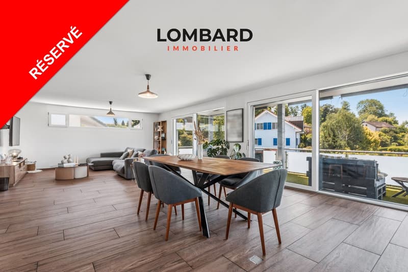 ***RÉSERVÉ*** Appartement d’exception de 4.5 pièces avec terrain privatif (1)
