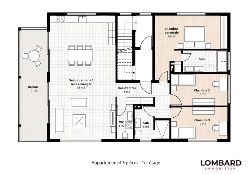Appartement d’exception de 4.5 pièces avec vaste jardin privatif (8)