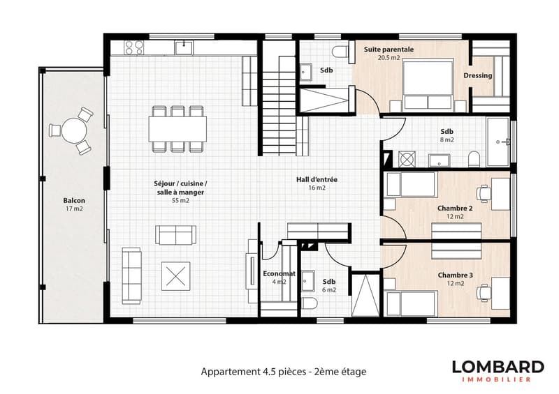 Appartement d’exception de 4.5 pièces avec terrain privatif (11)