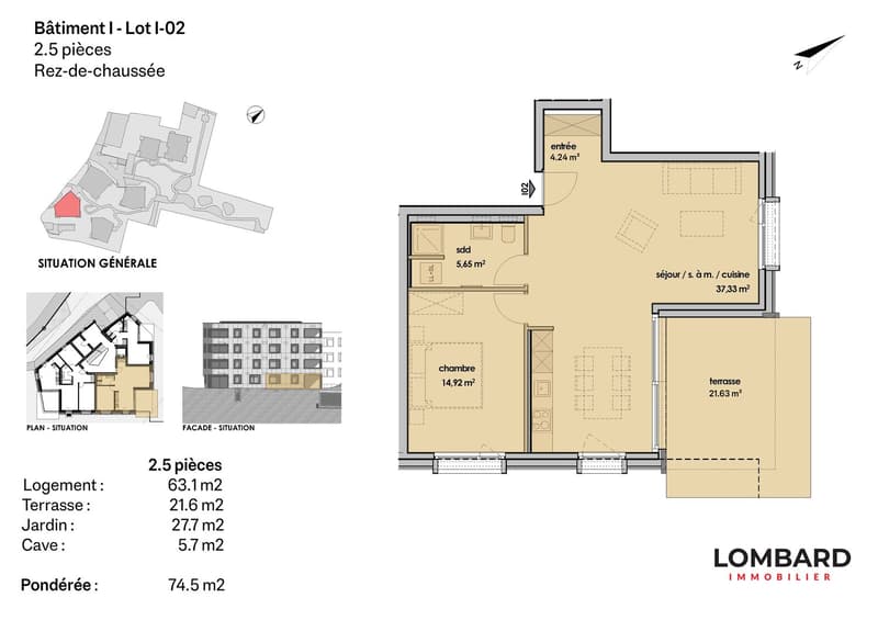 Appartement de 2.5 pièces en rez-de-jardin (6)