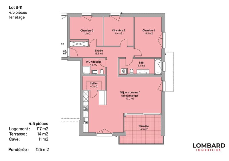 Appartement neuf de 4.5 pièces au 1er étage (7)