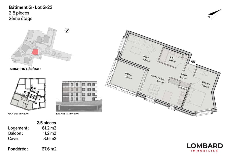 Appartement de 2.5 pièces au 2ème étage (6)