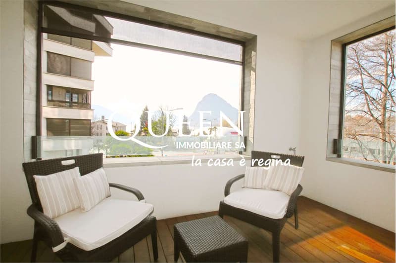 Lugano-Cassarate: lussuoso 4.5 locali, 150 mq., loggia , vista lago (12)