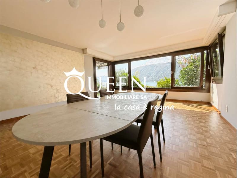 Bissone: appartamento 4.5 locali, 150 mq, vista lago, giardino, portic (5)