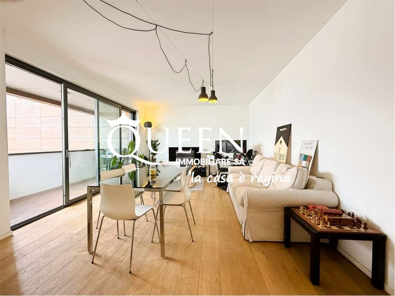 Lugano: appartamento 2.5 locali, 75 mq, luminoso, terrazza, vista aper (2)