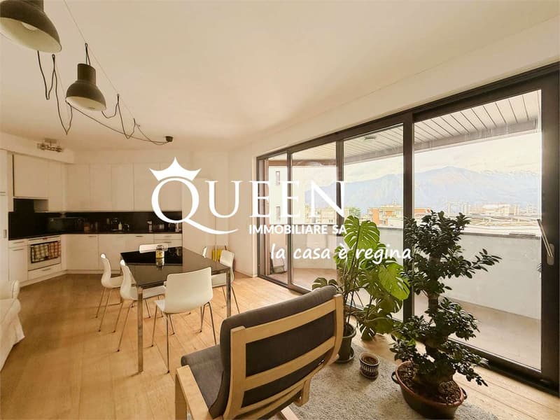 Lugano: appartamento 2.5 locali, 75 mq, luminoso, terrazza, vista aper (3)