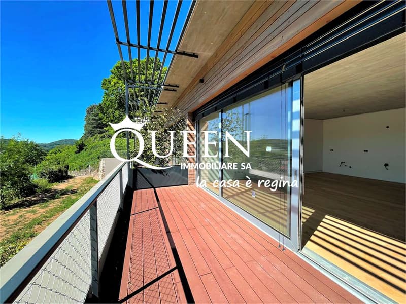 Rancate: villa terrazzata 4.5 locali, 148 mq., con splendida vista (6)