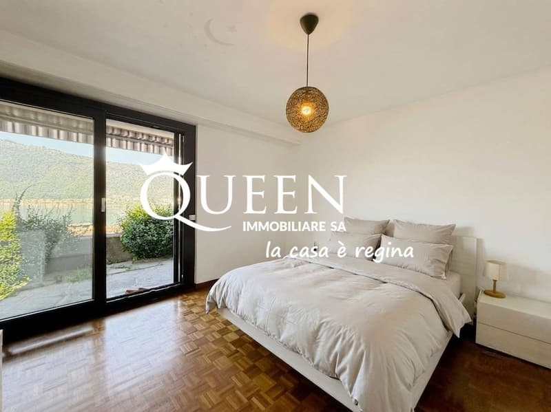 Bissone: appartamento 4.5 locali, 150 mq, vista lago, giardino, portic (10)