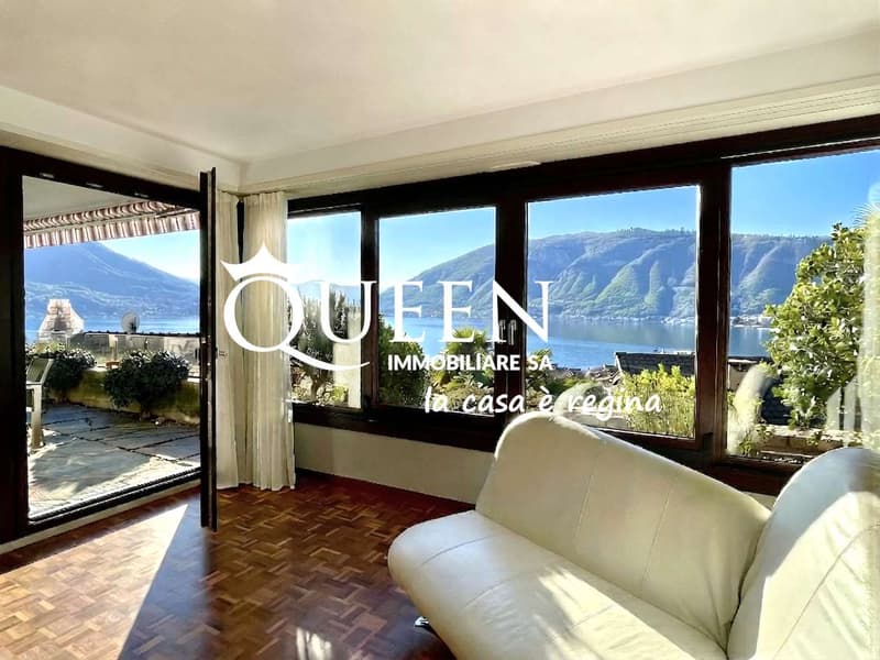 Bissone: appartamento 4.5 locali, 150 mq, vista lago, giardino, portic (5)