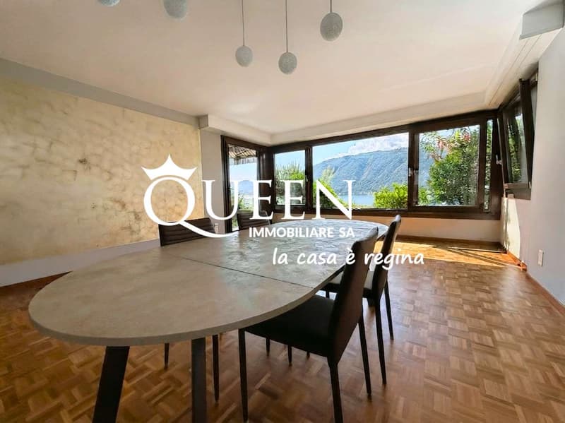Bissone: appartamento 4.5 locali, 150 mq, vista lago, giardino, portic (4)