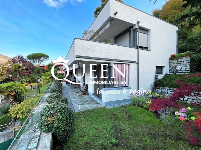 Bissone: appartamento 4.5 locali, 150 mq, vista lago, giardino, portic (13)