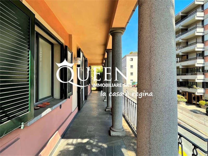 Lugano centro: appartamento 5 locali, 190 mq, giardino privato, portic (6)