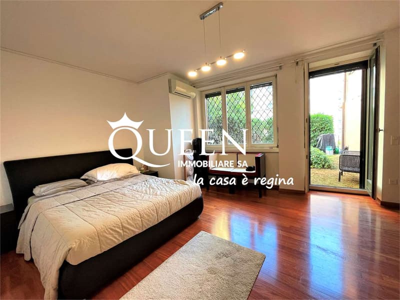 Lugano centro: appartamento 5 locali, 190 mq, giardino privato, portic (10)