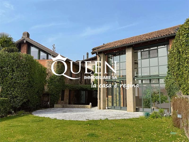 Muzzano: splendida villa di charme 6.5 locali con vista lago e ampio g (1)
