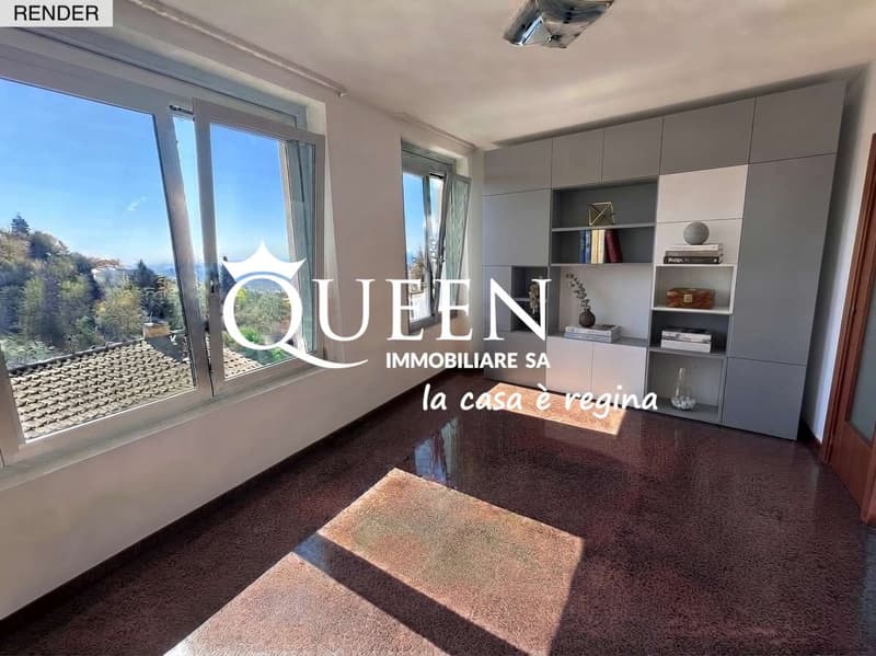 Sagno: in posizione panoramica casa 5.5 locali con ascensore e grande (6)