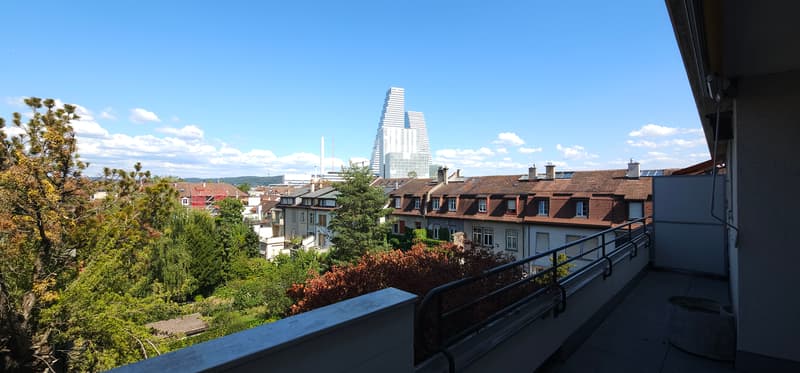 Aussicht Balkon Hofseite