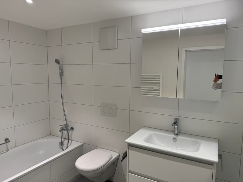 Badewanne, WC, Lavabo, Unterschrank