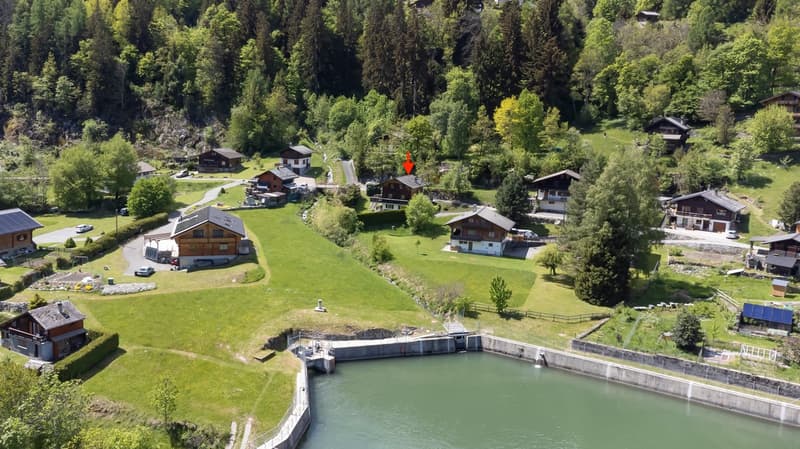 Chalet chaleureux de 5 pièces avec garage intégré et grand jardin (32)