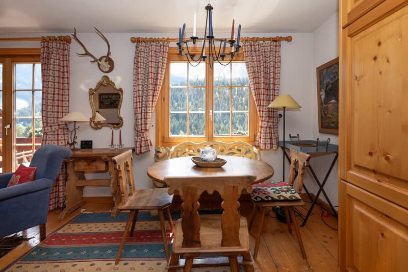 Duplex 5 pièces  dans un endroit très calme et offrant une vue magnifique sur les montagnes. (7)
