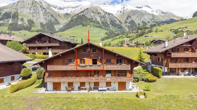 Duplex 5 pièces dans un endroit très calme et offrant une vue magnifique sur les montagnes. (2)