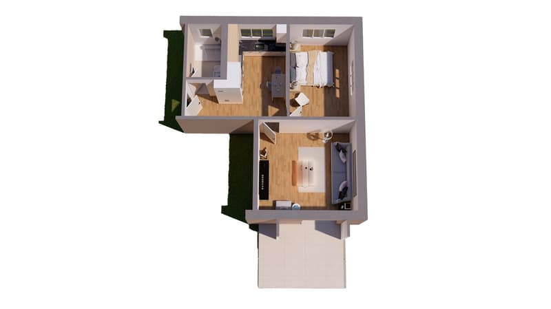 Appartement 2.5 pièces avec vue panoramique sur les montagnes (12)