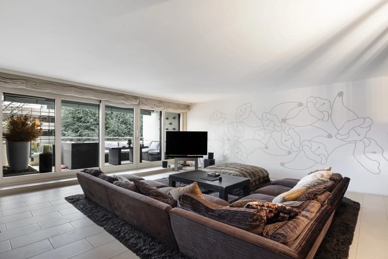Appartement en duplex avec terrasse et jardin à Pully Sud (3)