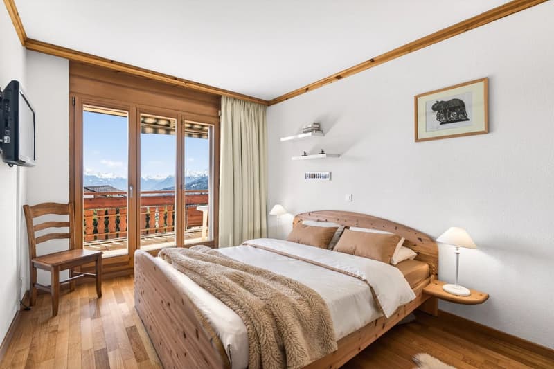 Bright apartment with panoramic views of the Alps and the Rhône Valley (9)