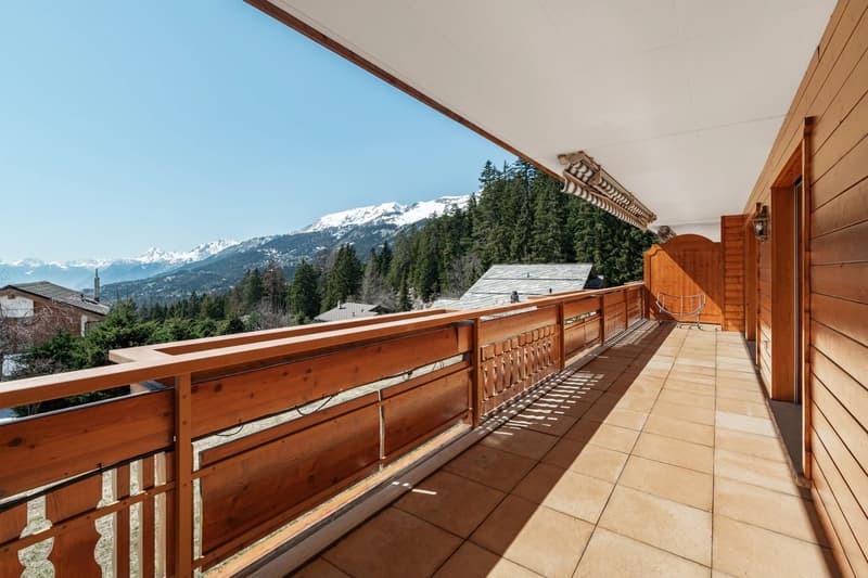 Bright apartment with panoramic views of the Alps and the Rhône Valley (11)
