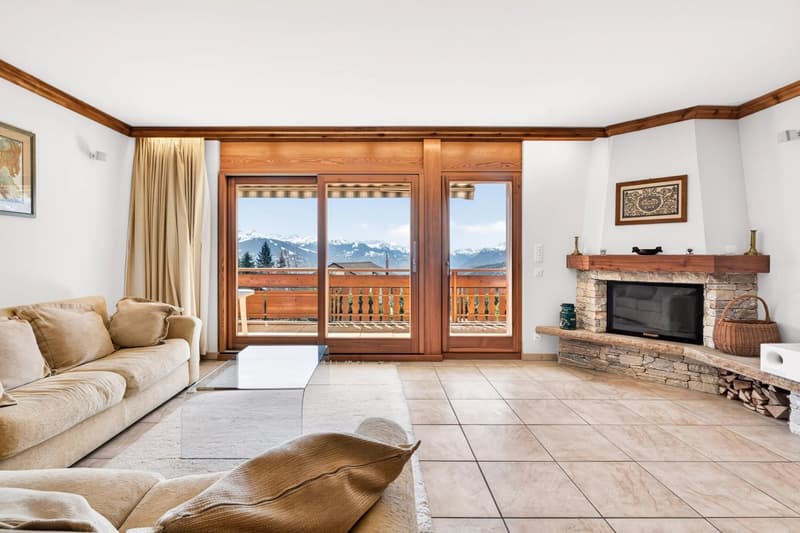 Bright apartment with panoramic views of the Alps and the Rhône Valley (2)