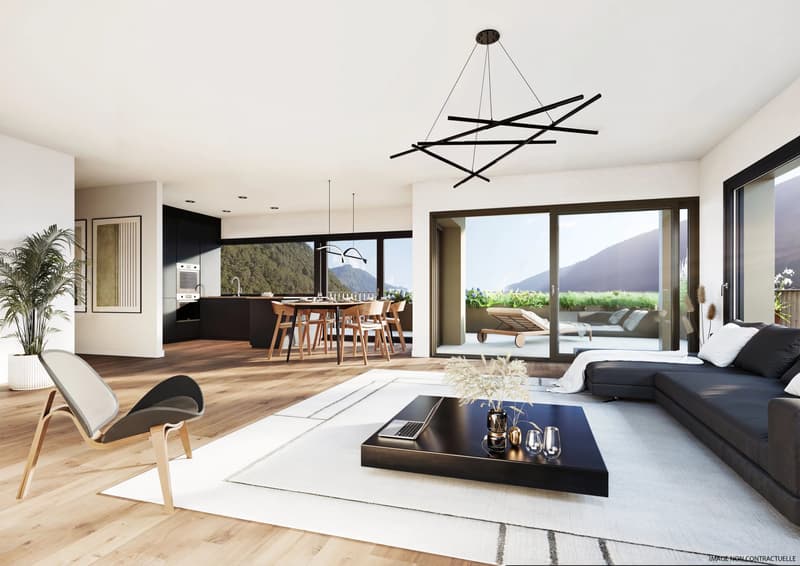 Appartement neuf de 3.5 pièces avec le plus grand jardin de la résidence (2)
