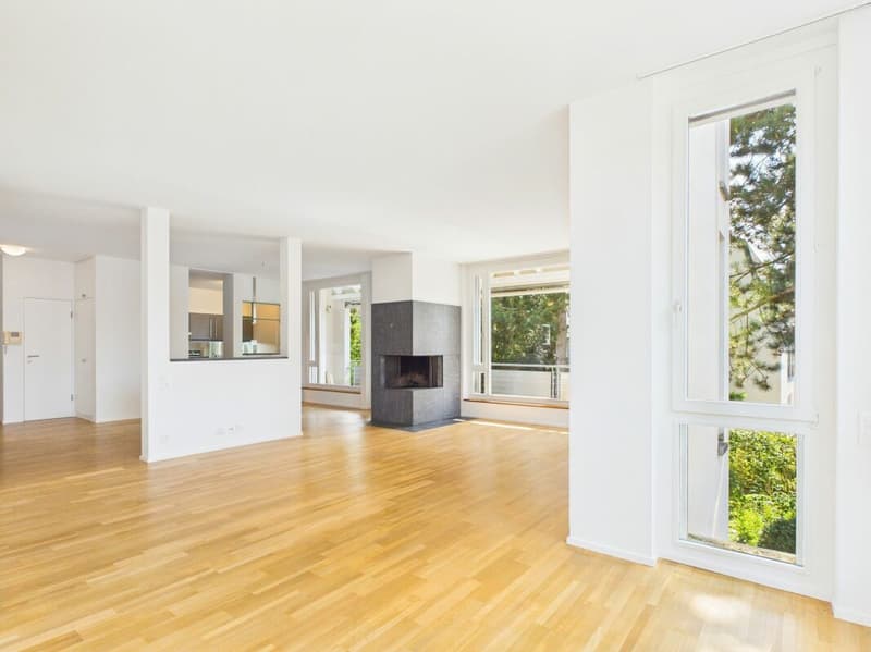 Stilvolles Wohnen auf dem Bruderholz mit Cheminée, Balkon, Terrasse und Ziergarten (2)