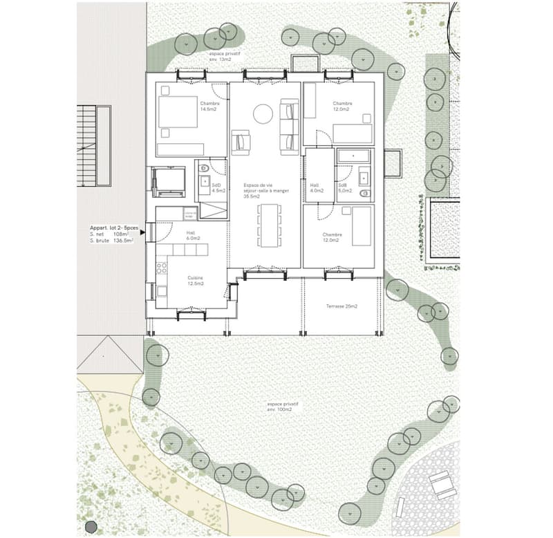 LOT 2 | OPPORTUNITÉ RARE À CÉLIGNY | SUPERBE 5 PIÈCES AVEC TERRASSE DE 26 M² (12)