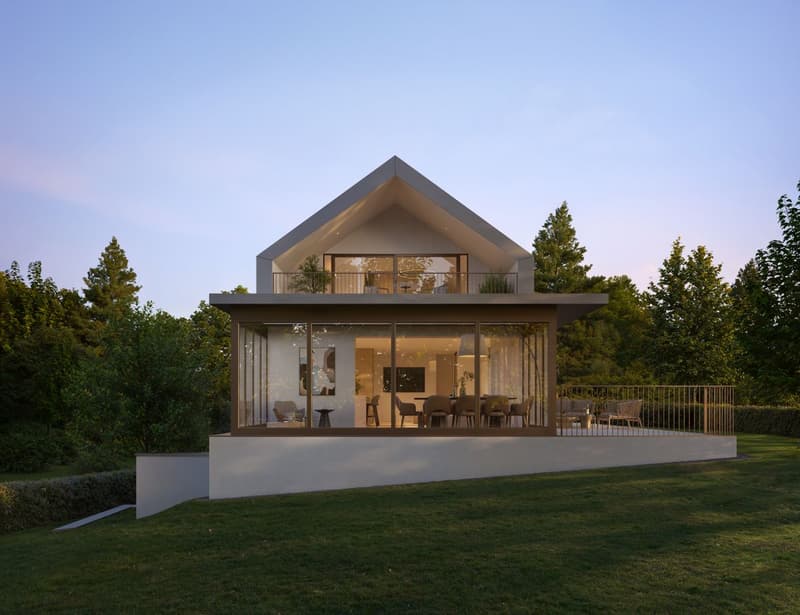 PROJET NEUF | VILLA JUMELÉE CONTEMPORAINE À PREGNY-CHAMBÉSY | Villa B (5)