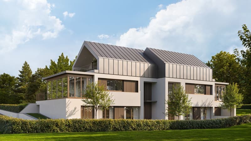 PROJET NEUF | VILLA JUMELÉE CONTEMPORAINE À PREGNY-CHAMBÉSY | Villa A (1)
