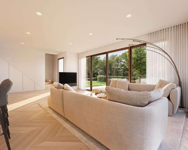PROJET NEUF | VILLA JUMELÉE CONTEMPORAINE À PREGNY-CHAMBÉSY | Villa A (7)