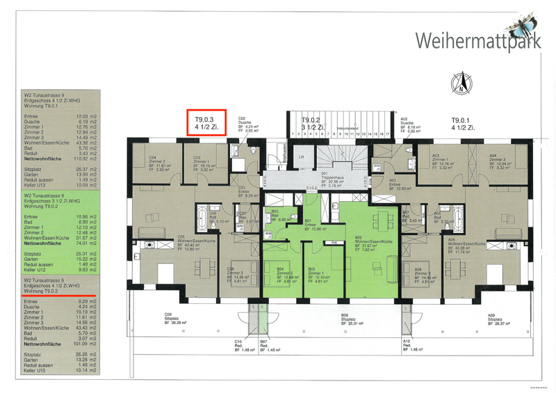 Erstbezug in Reinach AG: Moderne 4.5-Zimmer-Erdgeschosswohnung (4)