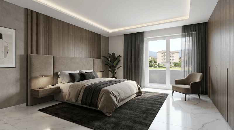 Elegante appartamento di 4 locali con giardino privato, terrazzo e parcheggio (4)