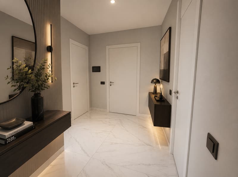 Elegante appartamento di 4 locali con giardino privato, terrazzo e parcheggio (6)