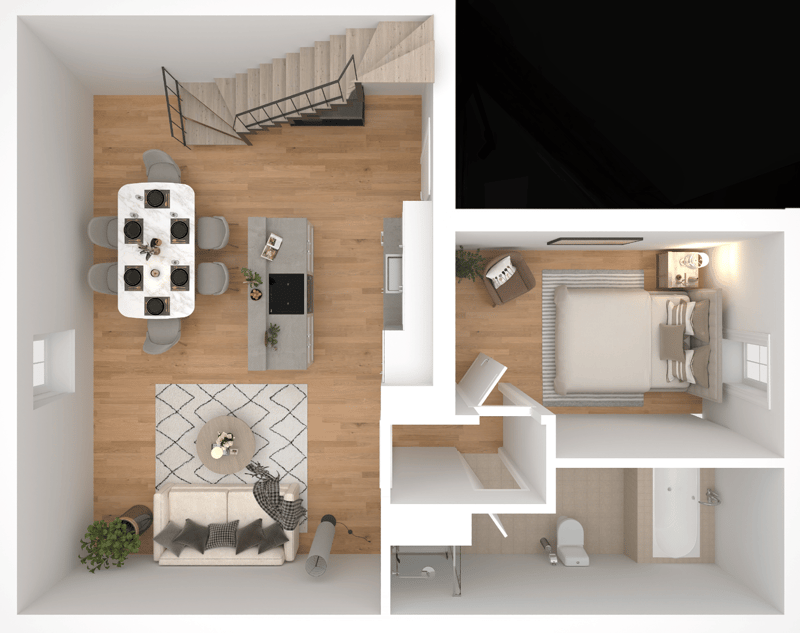 Appartement (LOT 8) de 3.5 pièces avec cachet au 2ème étage (3)