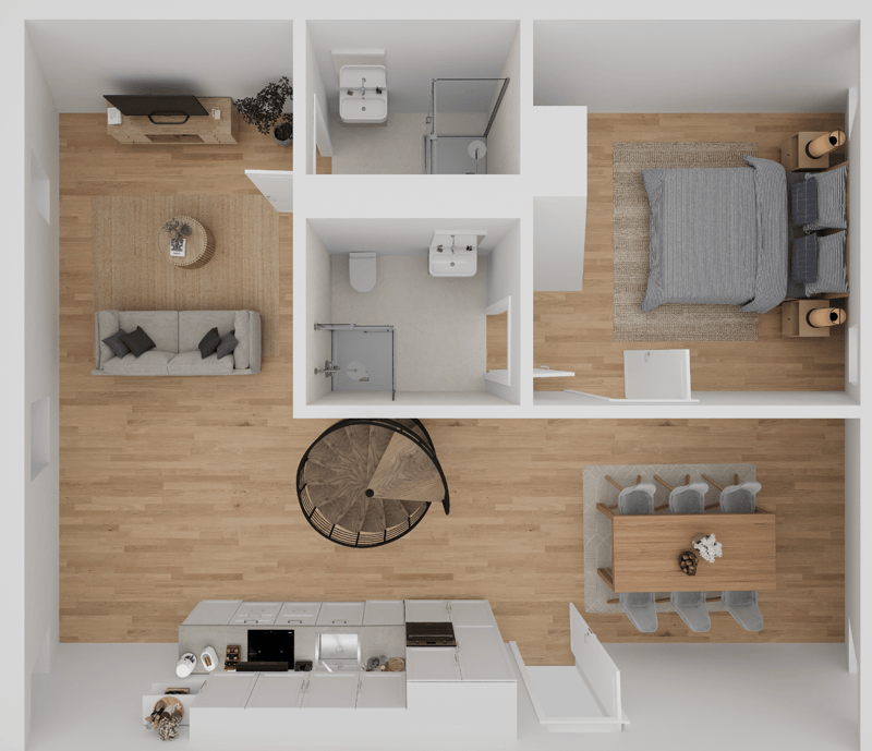Appartement (LOT 9) de 4.5 pièces avec cachet au 2ème étage (5)