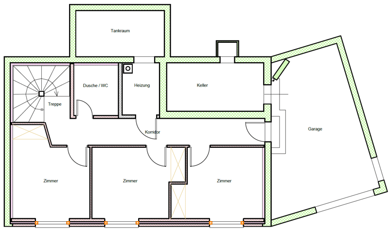 Grundriss Untergeschoss