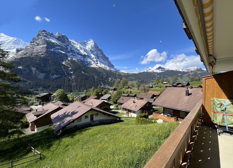 Charmante 2.5-Zimmer-Wohnung mit atemberaubendem Bergblick in Grindelwald (7)