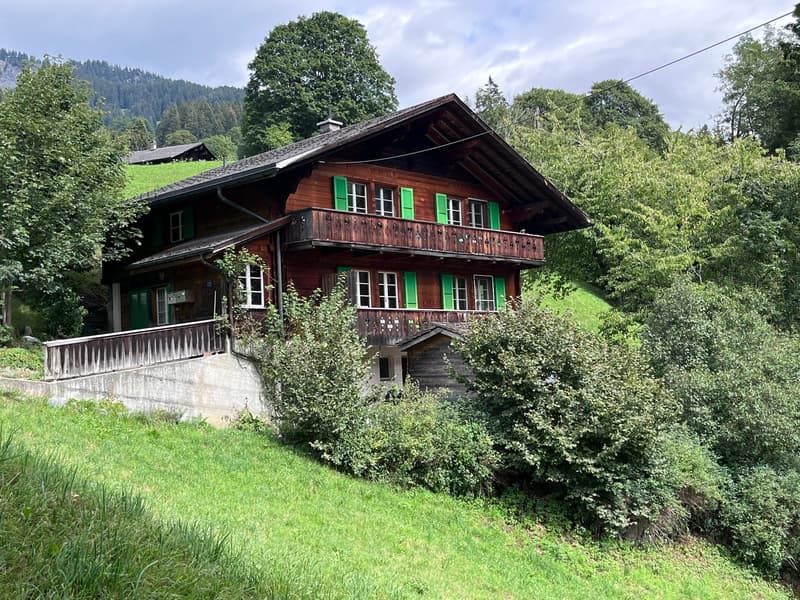 Idyllisch gelegenes Zweifamilienhaus in Grindelwald (1)