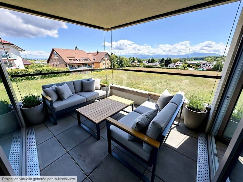 EXCLUSIVITE - Lumineux 3.5 pièces avec loggia (5)