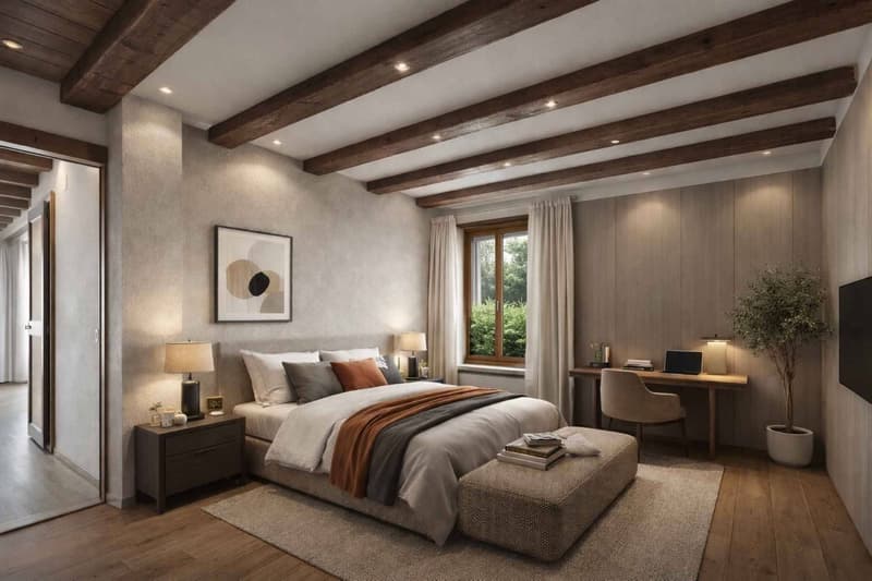 Magnifique maison villageoise rénovée avec charme, volumes et vue sur les Alpes (5)