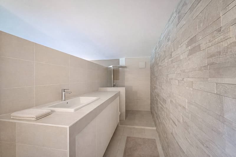Duplex contemporain avec jardin privatif et vue sur les Alpes à Pully Sud (6)