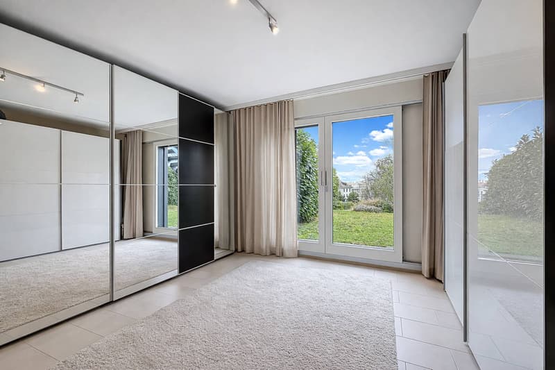 Duplex contemporain avec jardin privatif et vue sur les Alpes à Pully Sud (7)