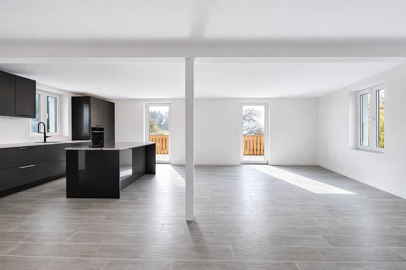 Triplex de 4.5 pièces - grand jardin et vue partielle sur lac (3)