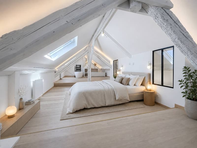 Au centre du village, attique de 153 m2 avec du cachet (13)